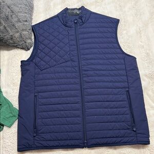 Greyson Men's Quilted Navy Packable Vest